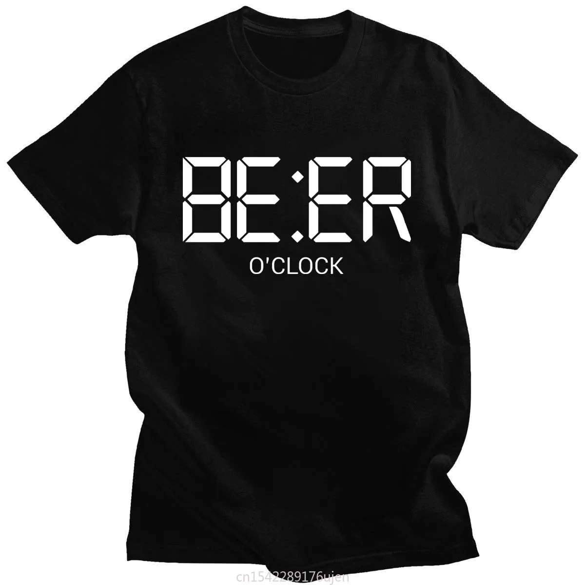 

Harajuku Funny BEER OCLOCK Print Short Sleeve Tee Shirts Women T Shirt Cool Summer Clothes Round Neck Streetwear Graphic Tees