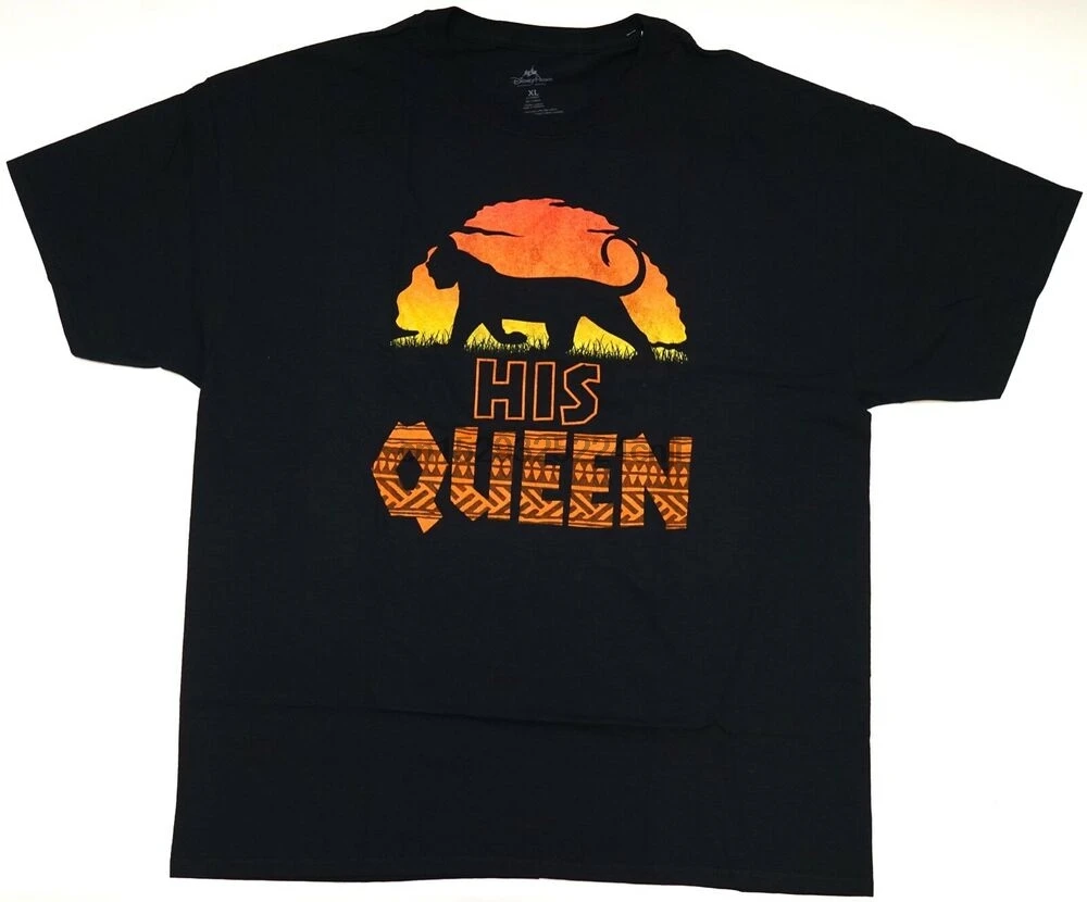 Новые парки с изображением короля льва Нала &quotсилуэт его Queen футболка для пары |
