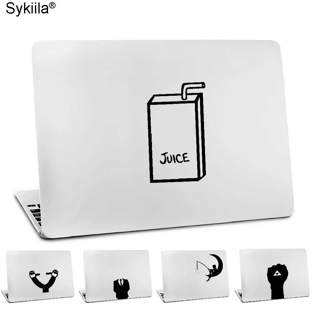 Sykiila наклейка для Apple MacBook Air 11 13 Pro 13 15 17 retina 12 персональная Виниловая наклейка для ноутбука коробка для сока черная чашка