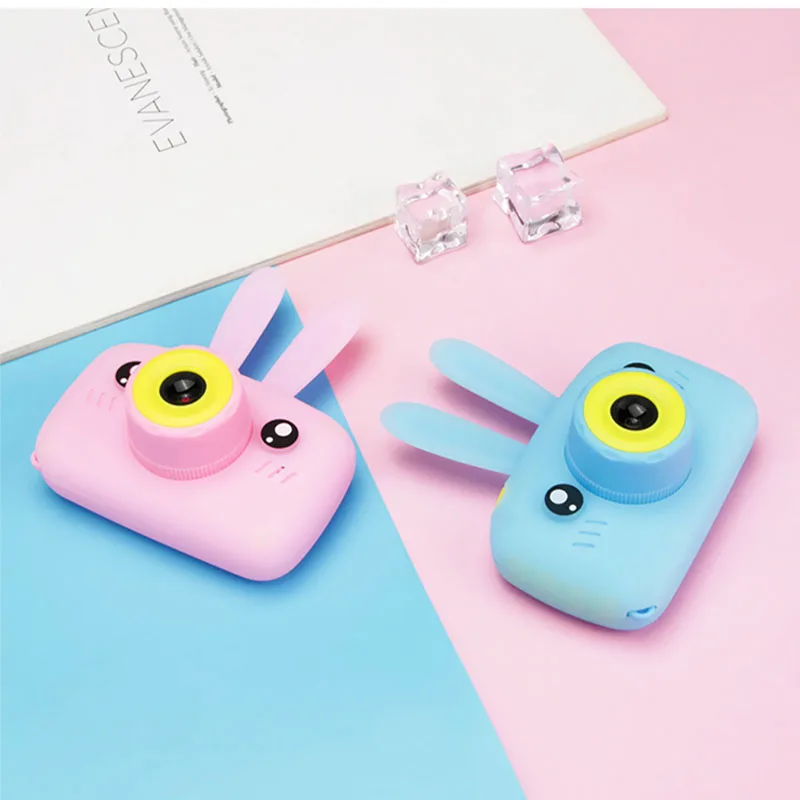 

Cartoon Digital Camera Toy Rabbit Can Take Pictures Instant Camera Small SLR Game Mini Camera Kid Camera HD Video