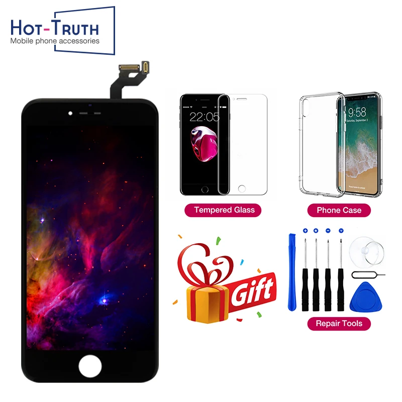 Для iPhone 6 6S 6 Plus 6S Plus ЖК-дисплей 3D сенсорный экран AAA+++ дигитайзер сборка для iPhone 5S 6PLUS Pantalla Протестировано OEM
