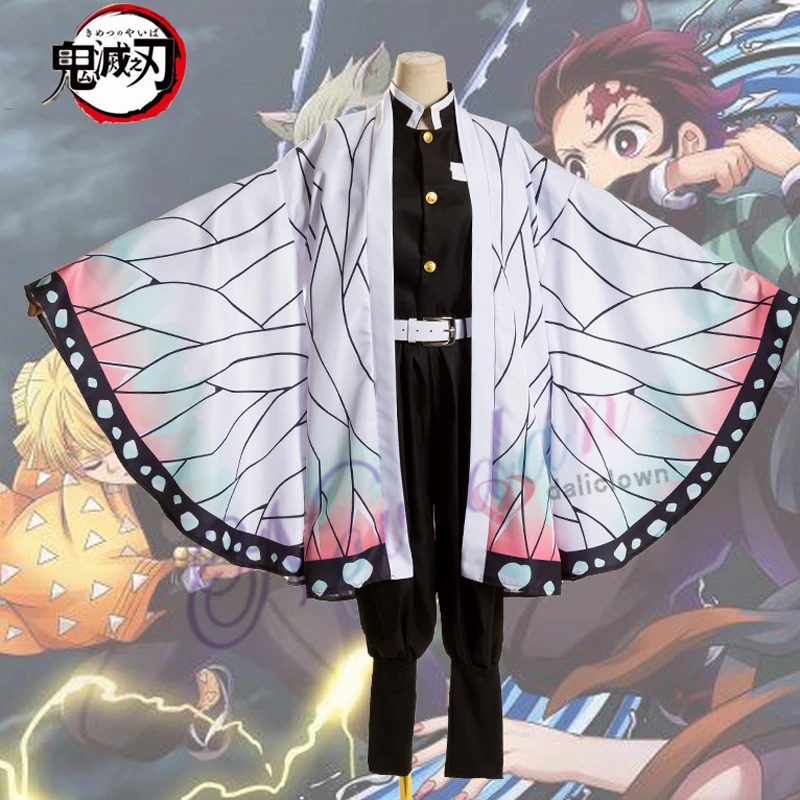 

Anime Demon Slayer Kimetsu No Yaiba Kamado Tanjirou Agatsuma Zenitsu Tomioka Giyuu Nezuko Kimono Uniform Cosplay Costume