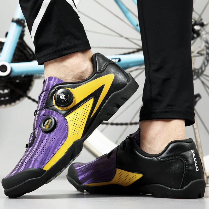 Jual SIZE37-50 Sepatu Bersepeda Mtb Pria Wanita Sepeda Sepatu Balap Sepeda Gunung Sepatu Profesional Self-Locking Bernapas Bici Cors