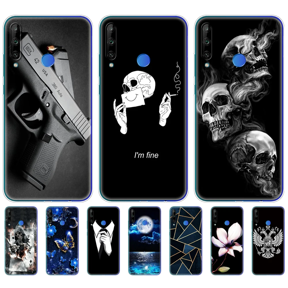 

Silicon Case For HONOR 9C Case 6.39" Soft Tpu Phone Cover On Huawei Honor 9C 9 C AKA-L29 Back Bag Protective Coque Bumper