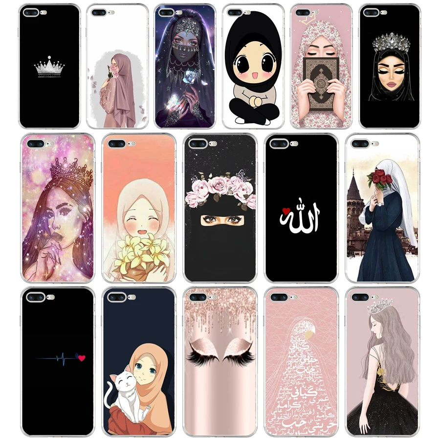 030FG арабская женщина с Niqab лицо глаз стиль Мягкий ТПУ силиконовый чехол для Apple