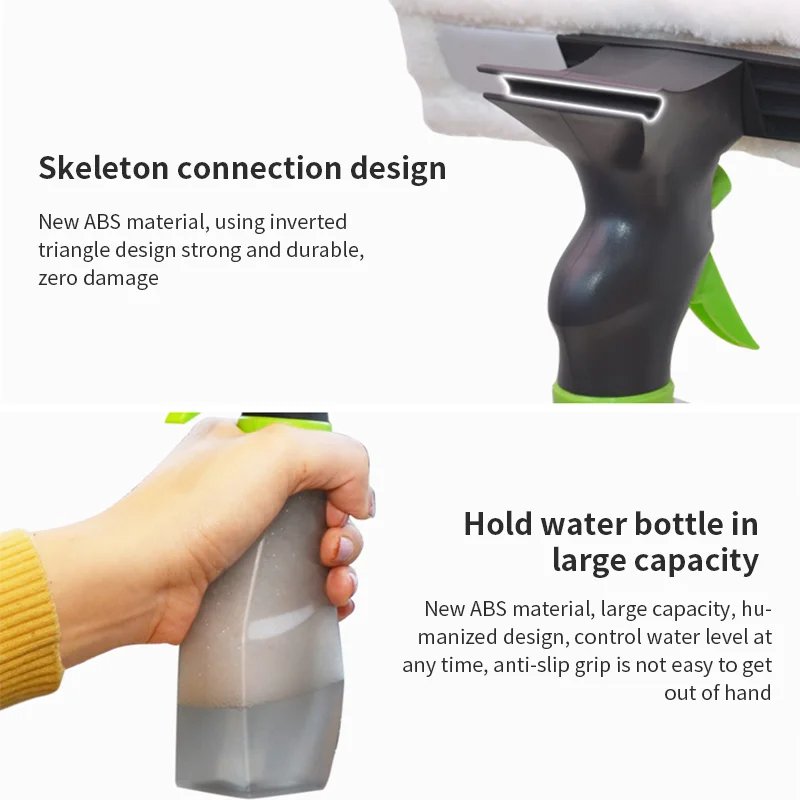 3 в 1 спрей сухой скребок Стекло оконная щетка для очистки бутылок