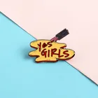 Модная красная раскраска для ногтей Dear-you, креативная капельная брошь для девушек, аксессуары для сумок одежды