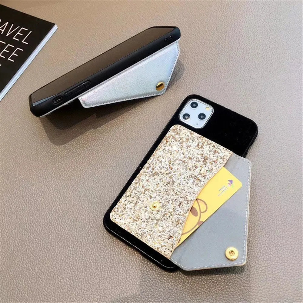 Для iPhone SE 2020 11 Pro MAX Bling Card wallet сумка держатель подставка чехол для телефона 6 7 8 Plus XS