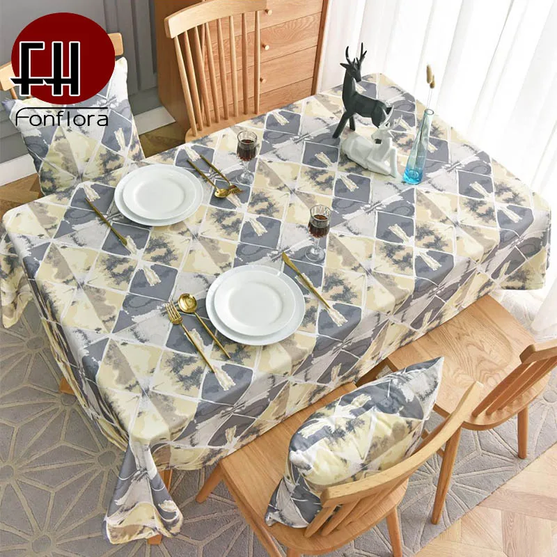 Водонепроницаемая скатерть в стиле барокко круглая квадратная для уживечерние