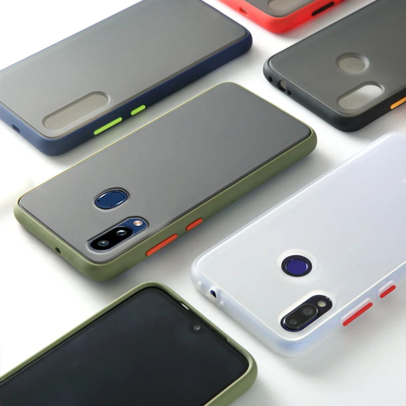 Роскошный противоударный матовый прозрачный чехол-накладка для телефона чехол