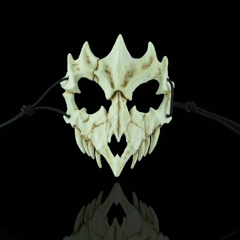 Вечерние Маски для Хэллоуина с изображением дракона и тигра Маска ночного танца