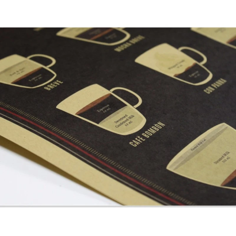 Винтажный эспрессо Итальянский кофе подходящая схема постер Настенный декор