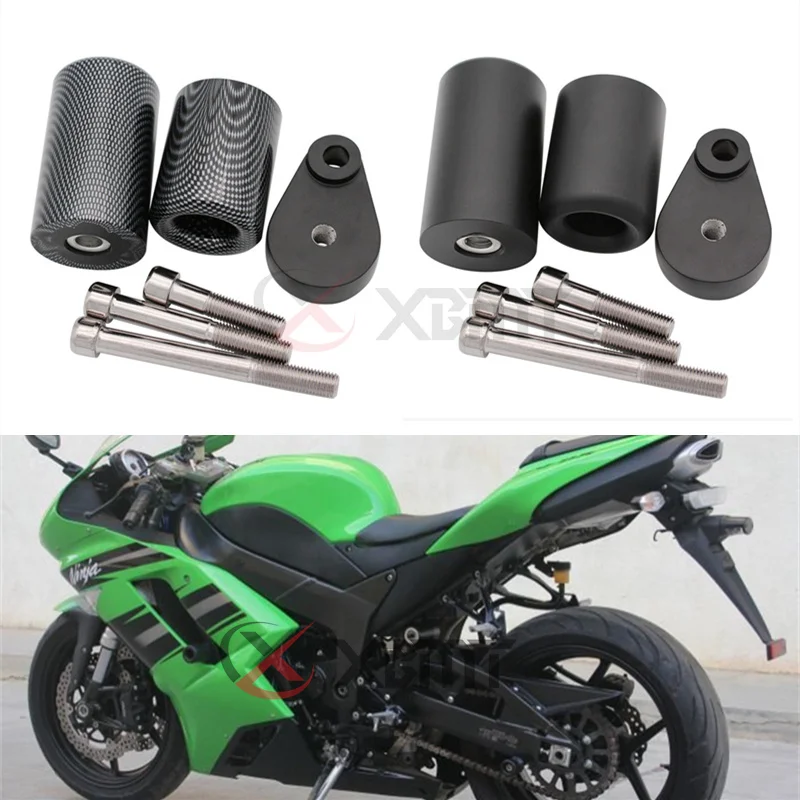 Без выреза Рама мотоцикла ползунки защита от падения для Kawasaki Ninja ZX 6R ZX6R 636 2007