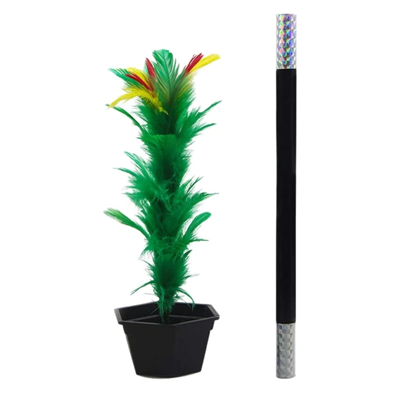 

Flower Magic Trick Magic Wand to Flower Magic Trick Funny Toys Magic Show for Adults Kids Show Gift Valentine's Day