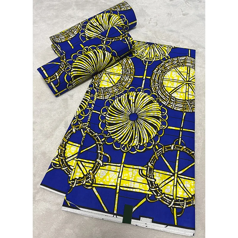 Черно белая африканская восковая ткань для платья в стиле Анкары 2019 Ткань шитья