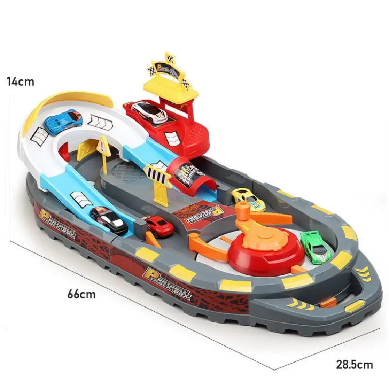 

Racing Roundabout Track Parking Lot Toy Parent-child Interaction Hands-on Ability Folding Storage Box Educational Toys For Boys