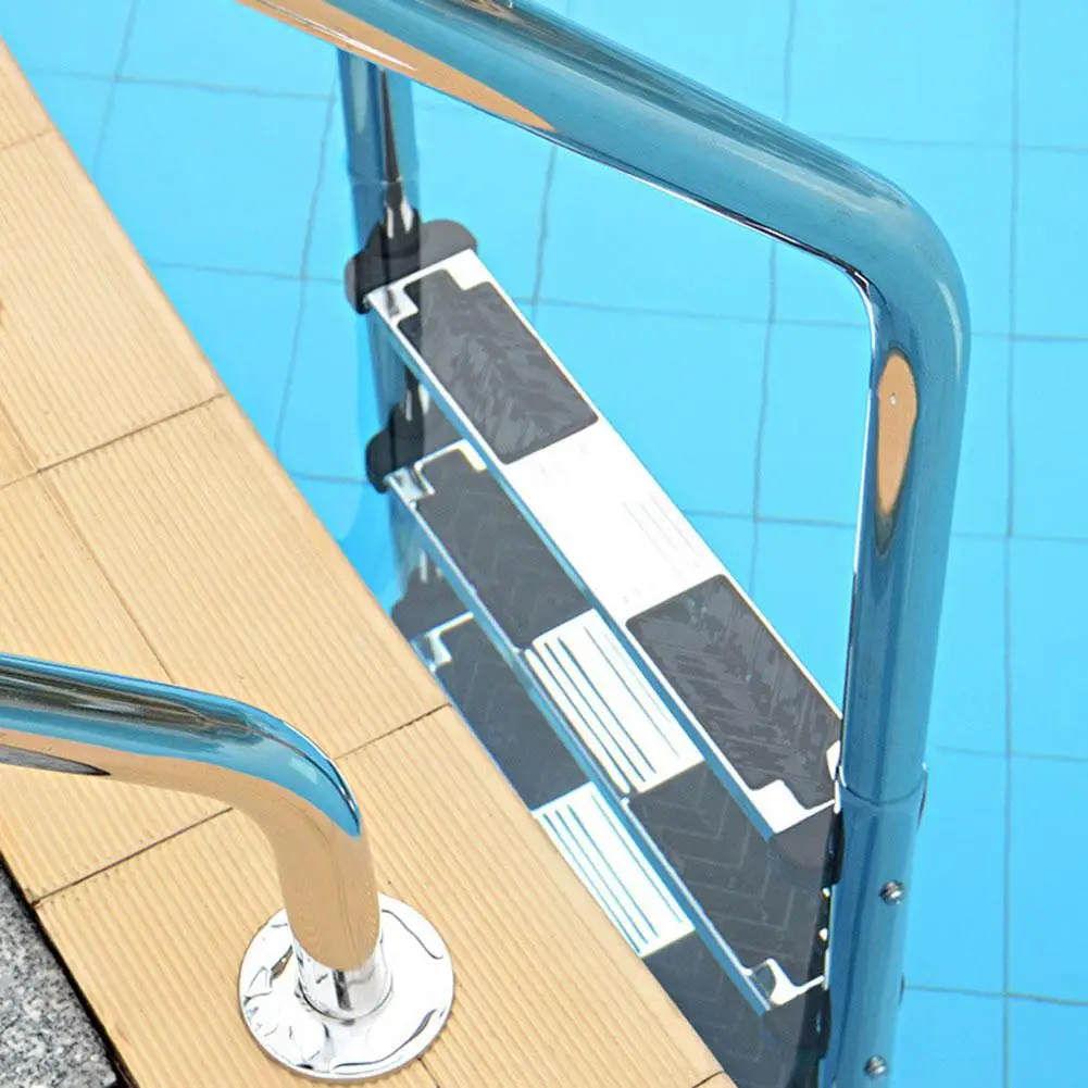 Лестница со сменным шагом из нержавеющей стали с 2 винтами для бассейна | Спорт и