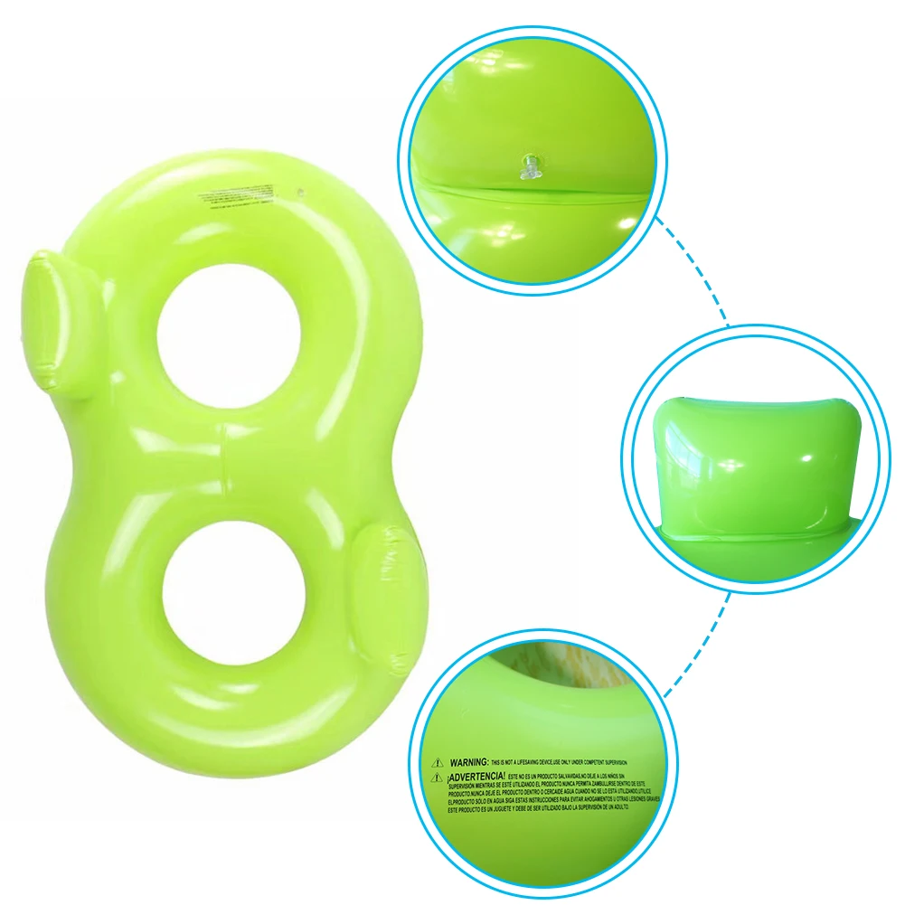 

Lovers Couples Swimming Ring Kids Adults Inflatable 2 People Double Circle Thicken Floating Swimming Circle Water Park Toy