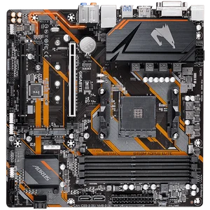 usedgigabyte ga b450m aorus elite amd b450 4 ddr4 dimm m 2 usb3 1 micro atx new max 64g double channel am4 motherboard free global shipping