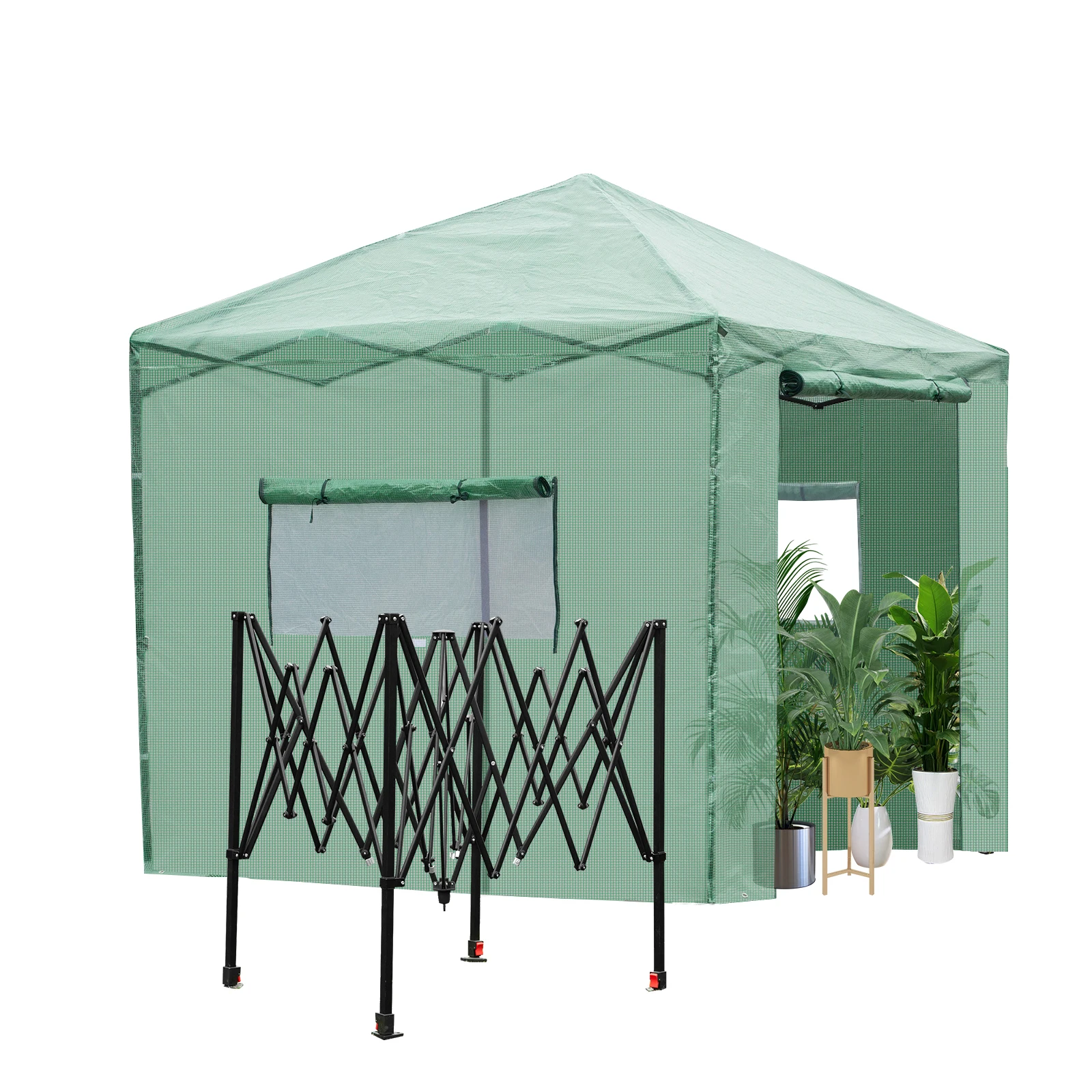 

Зеленая палатка для выращивания растений комнатная Гидропоника теплица сарай для выращивания складная пластиковая распылительная железн...