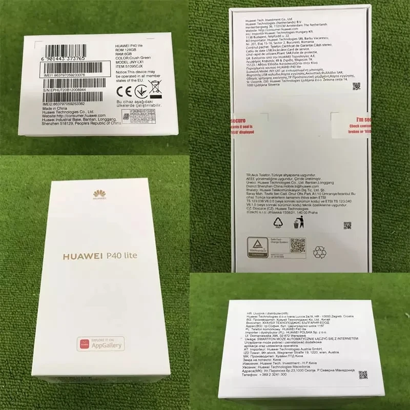 Huawei P40 Lite Kirin 810 6 ГБ 128 NFC Смартфон четыре ядра 40 Вт QC 48MP AI камеры 4 &quotFHD экран