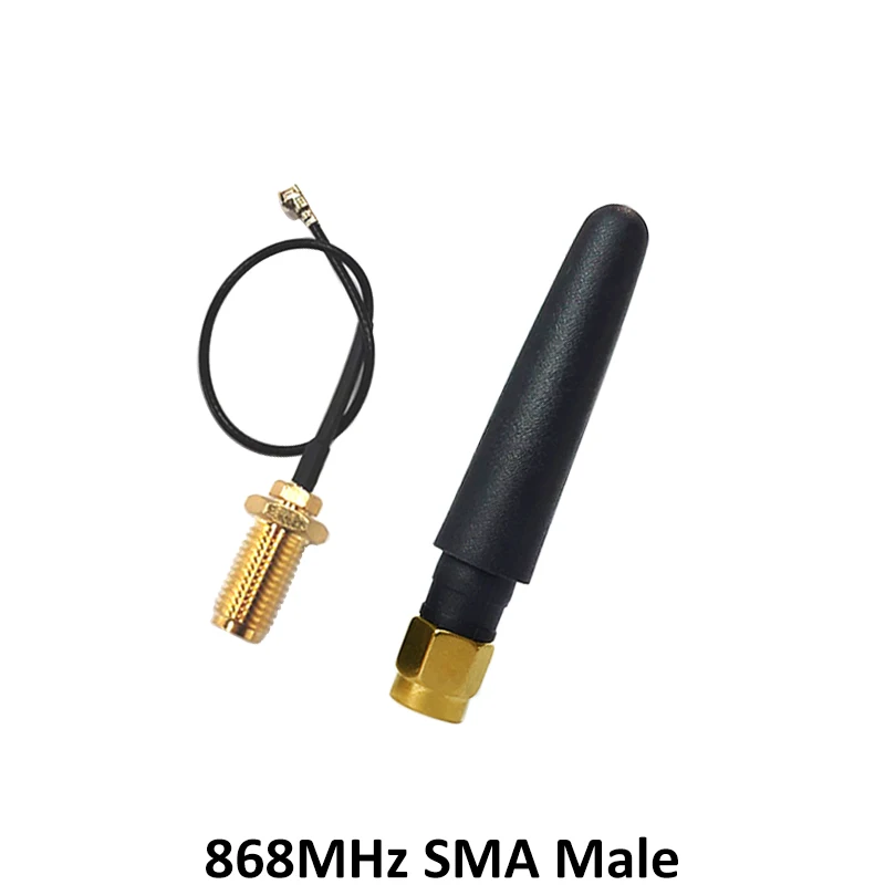 868 MHz 915 MHz Антенна 2dbi SMA разъем GSM 915 MHz 868 MHz antena antenne Водонепроницаемая+ 21cm RP-SMA/u. FL косичка кабеля