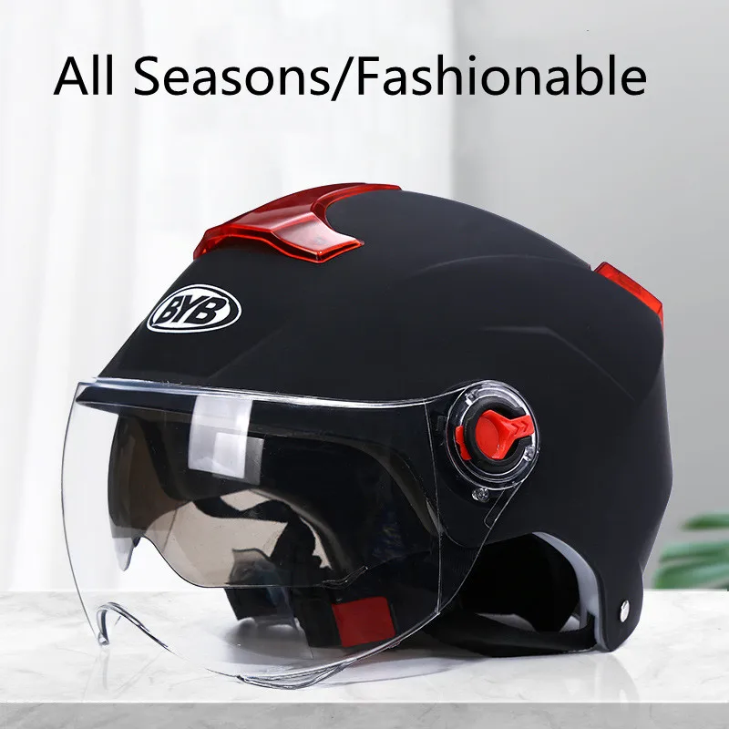 Protective Helmet German Capacete Retro Motorcycle Helmets For Women Men Casco Mujer Jet Anti Fog Open Face | Автомобили и