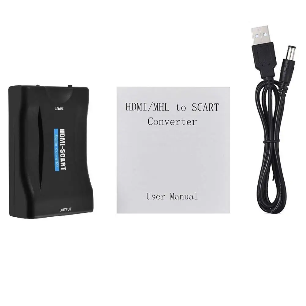 HDMI к SCART адаптер конвертер 1080P HDMI вход к SCART выход адаптер для SKY Blu-Ray плеер HDTV Xbox DVD
