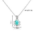 DoreenBeads светящееся в темноте ожерелье лотоса ожерелье в виде цветка Очаровательная цепочка изысканное ожерелье светящиеся вечерние ювелирные изделия