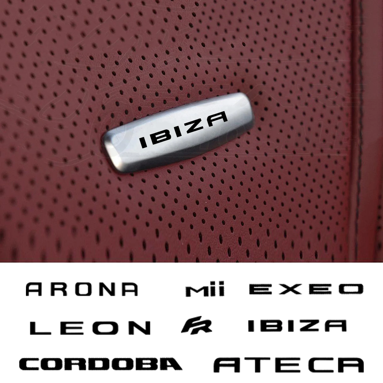 Автомобильные Бейджи для настройки переднего сиденья металлические Seat Leon Ibiza