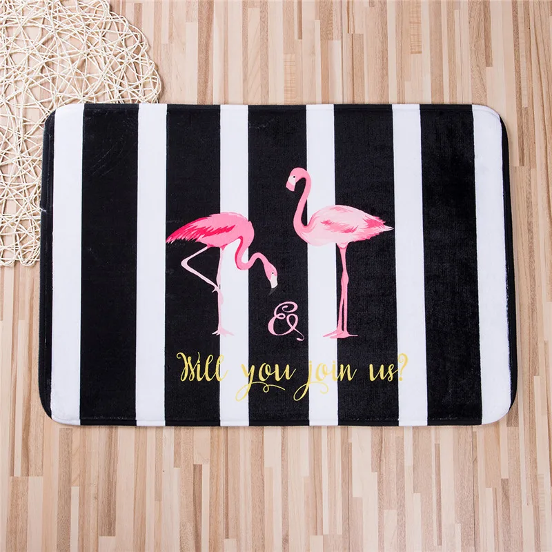 Креативный Противоскользящий коврик для двери ворсистый с принтом лося и кота