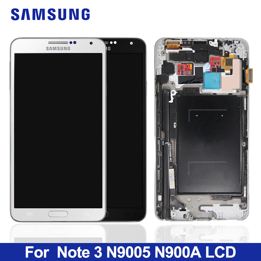 5,7 дюймов Note 3 lcd s для samsung Galaxy Note3 Note 3 N9005 Phone lcd дисплей кодирующий преобразователь сенсорного экрана в сборе с рамкой