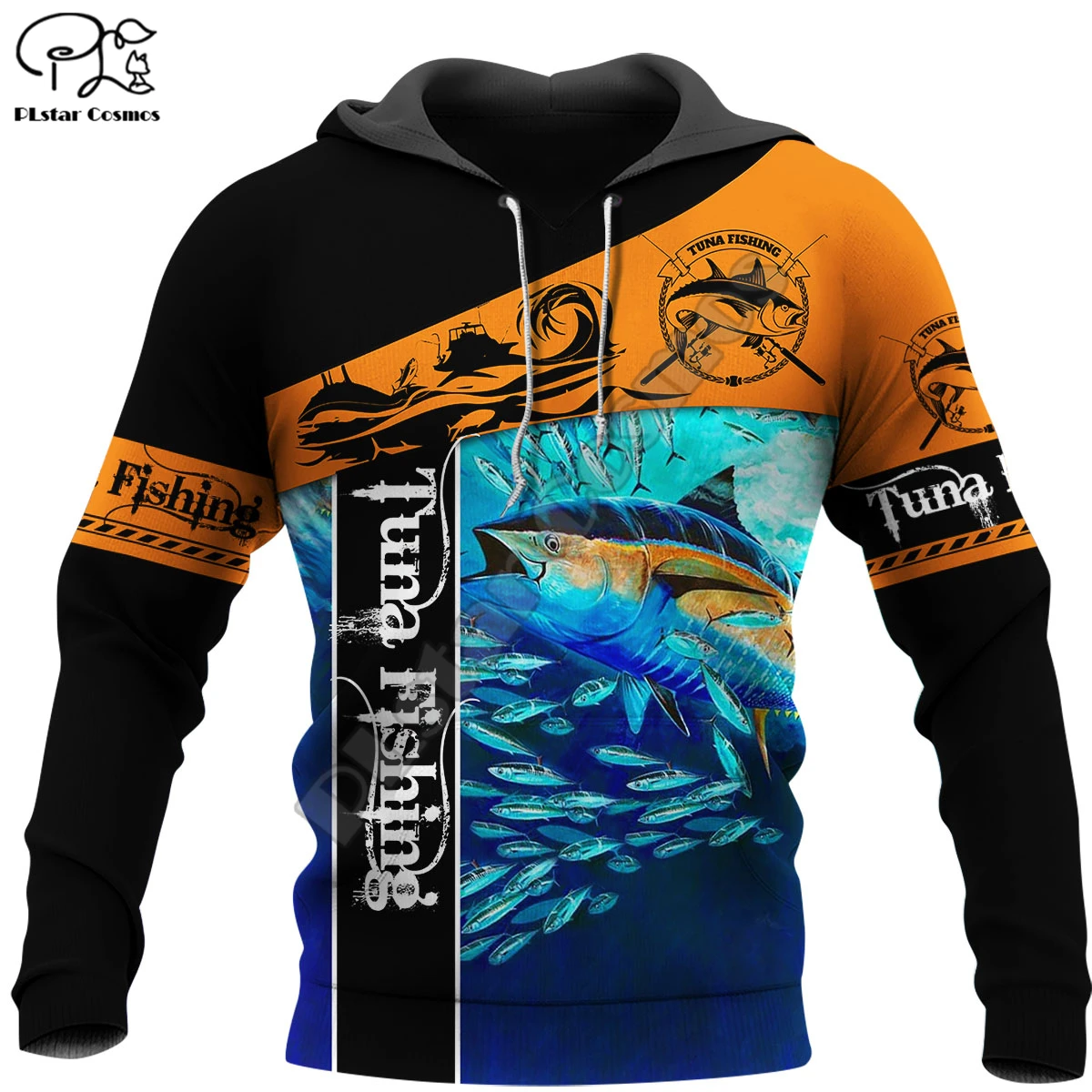 

PLstar Cosmos Tuna Fishing Fashion Men's Sweatshirt Beautiful Animal 3D Print Harajuku Jacket Funny Fish Casual Hoodie Style-1