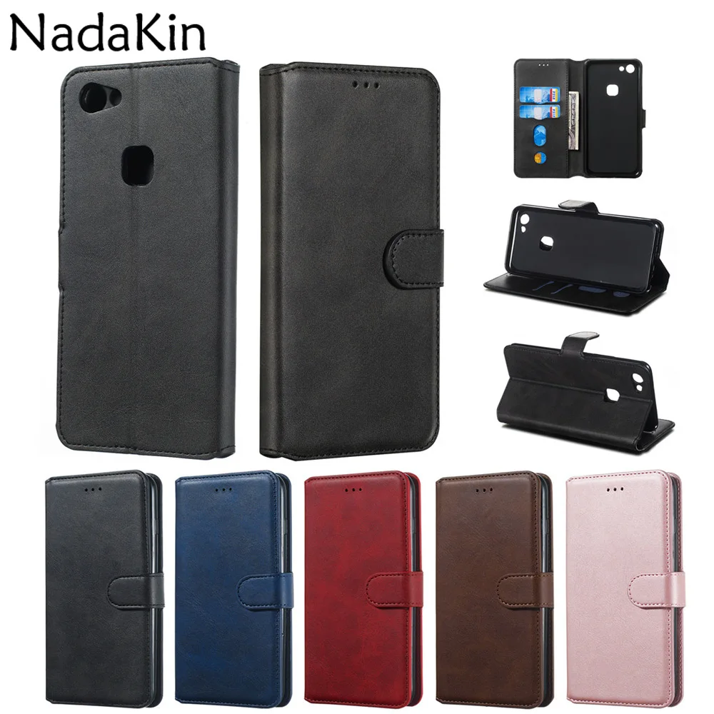 Роскошный кожаный чехол-книжка КРЫШКА ДЛЯ VIVO Y83 Y81 Y91i Y91C откидная крышка с кармашком для денег