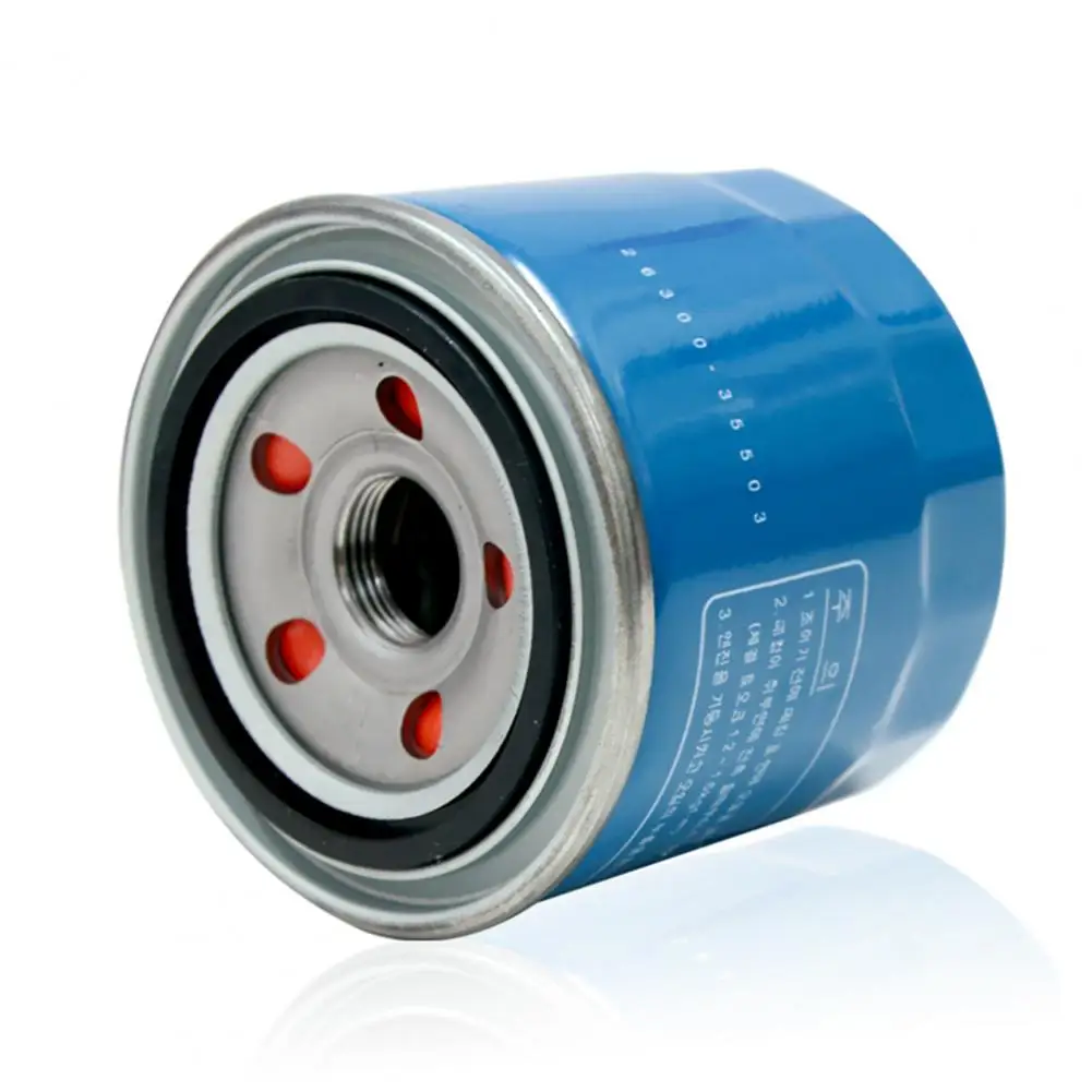 

60% Dropshipping!!Fuel Filter Stable Not Leaking Stainless Steel Blue Engine Oil Filter 26300-35503 for Celesta K2