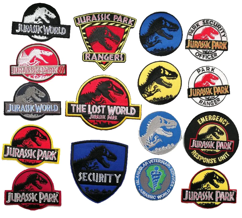 Нашивки с утюгом для парка Юрского периода нашивка из ткани кино ТВ аксессуары