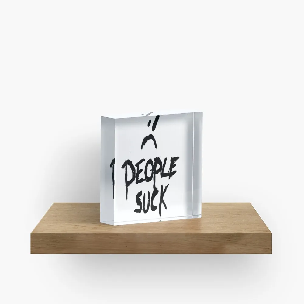 Suck Logo Acrylic Block Board Wedding Bedroom Stamping Cute Home Funny Decor Art Clear Print Photos Room Fashionable Family | Дом и сад