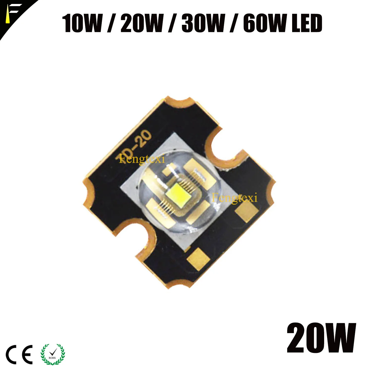 Одиночный SMD высокой мощности 10W20W30W холодный белый цвет светодиодный движущийся