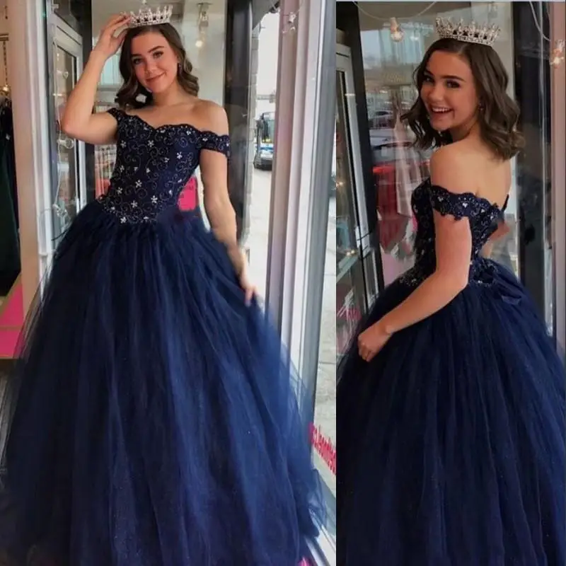 

Custom Made Quinceanera Dresses with Beaded Sexy Off Shoulder Zipper Back Prom Gowns Sweet 16 Bride Party Dress