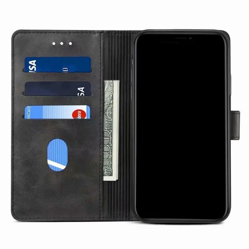 Кожаный чехол бумажник с откидной крышкой для Samsung Galaxy S8 9 10 Plus A40 A 50 A41 A51 A71 A50 A70 A12 A32