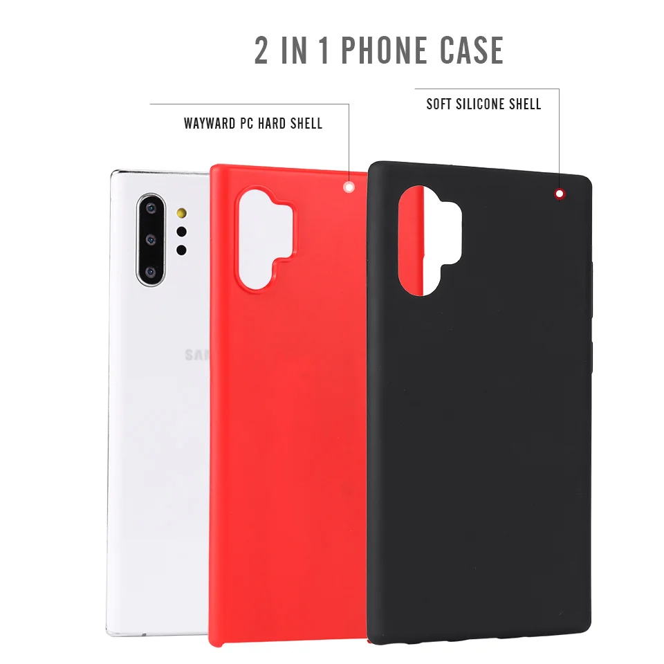 Для samsung Note 10 Plus чехол Мягкая Защитная оболочка из силикона задняя крышка