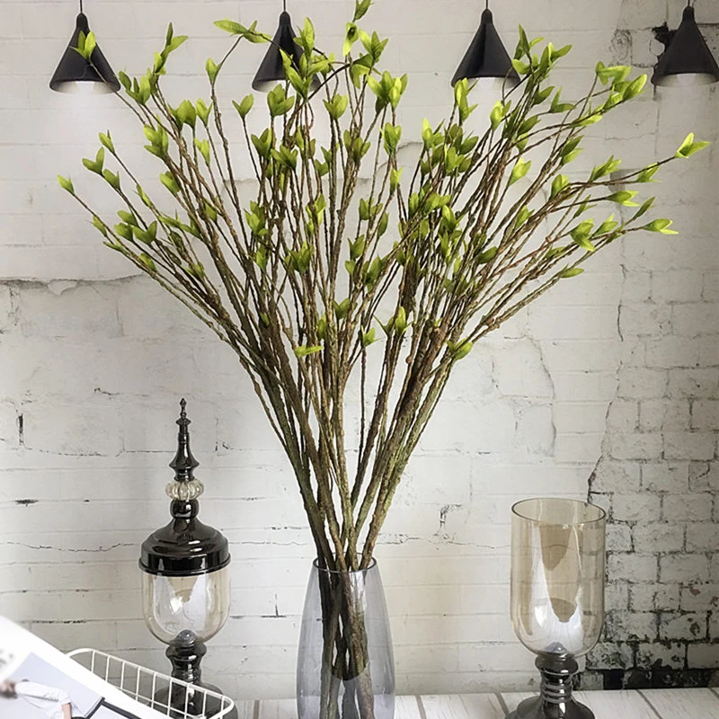 

Simulation Dry Vine Artificial Plants Green Leaf Tree Branch DIY Home Decor Folding Plastic Foam Tree Branch Floral Decoration