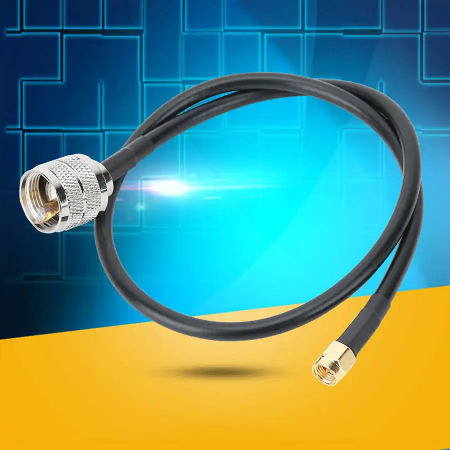 Медный сердечник SMA штыревой к UHF PL259 Кабель-адаптер с гибкой УФ-защитой FR-PVC
