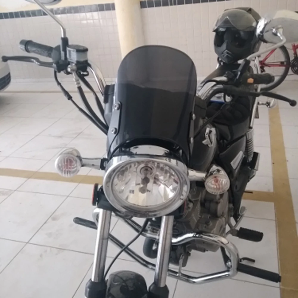 Лобовое стекло 5-7 дюймов для ретро-фар Cafe Racer обтекатель козырек компактный
