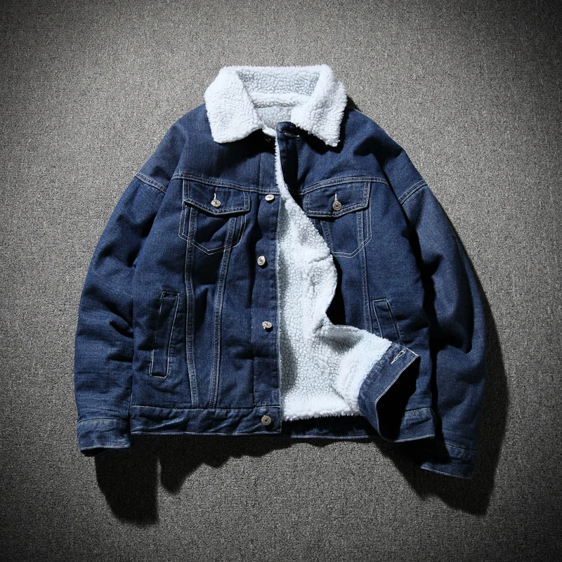 Новинка 2019 зимняя мужская повседневная бархатная Толстая теплая джинсовая