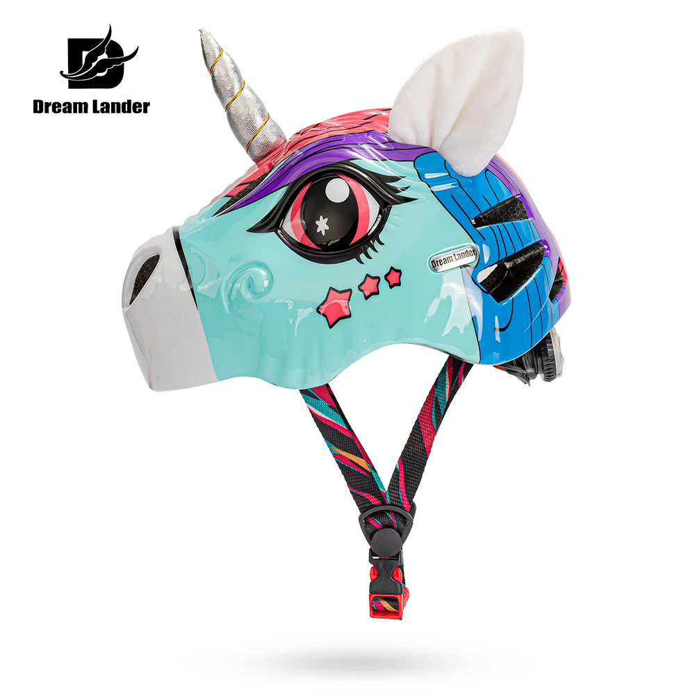 

Dream Lander 3D Cartoon Kids Bicycle Helmet Children's Outoor Sport Safty Helmet Boys Girls Cycling Helmet