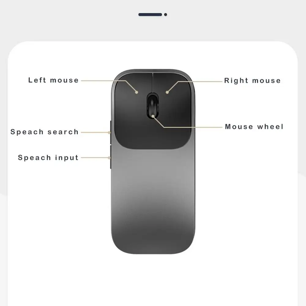 Беспроводная интеллектуальная голосовая мышь AI с поддержкой голосового ввода