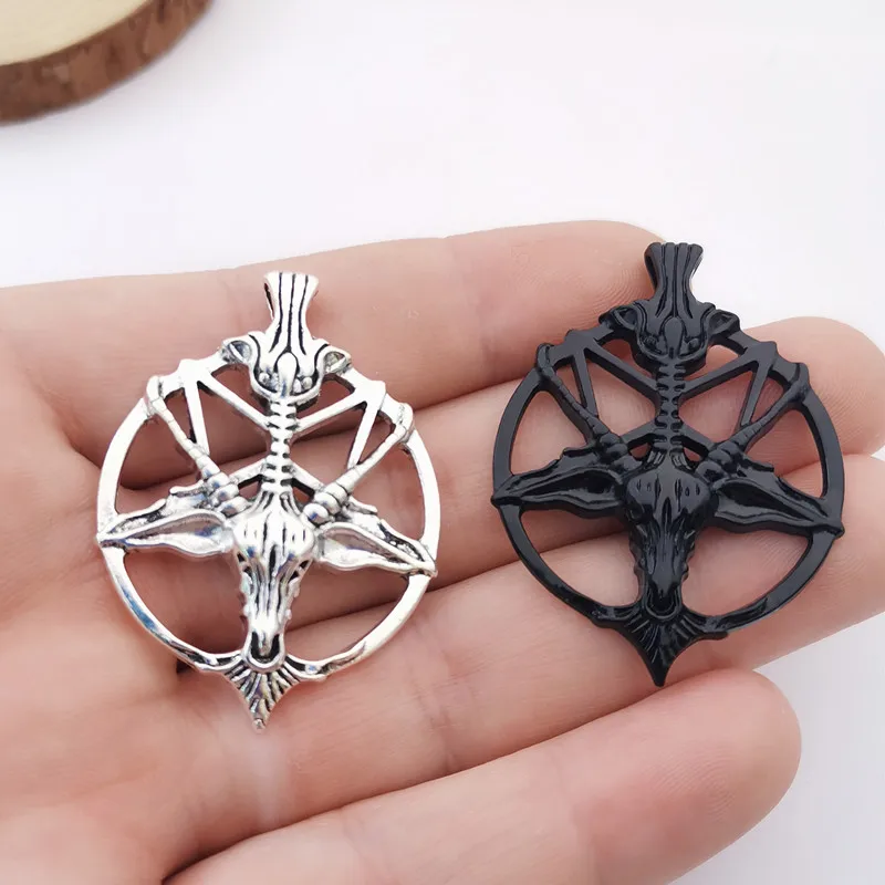 Модный комплект из 2 предметов в винтажном стиле виде пентаграммы Пан Бог череп