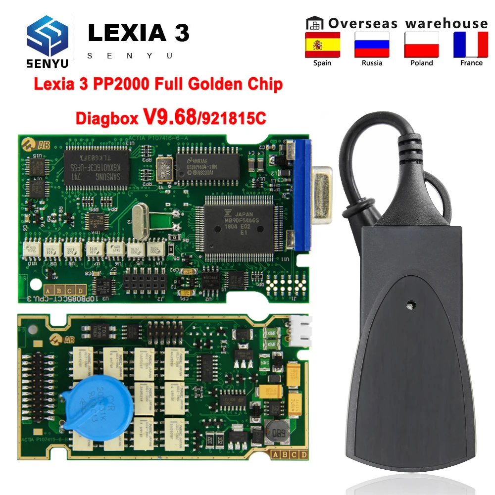 Автомобильный диагностический сканер Lexia 3 PP2000 921815C Diagbox V9.68 Lexia3 OBD OBD2