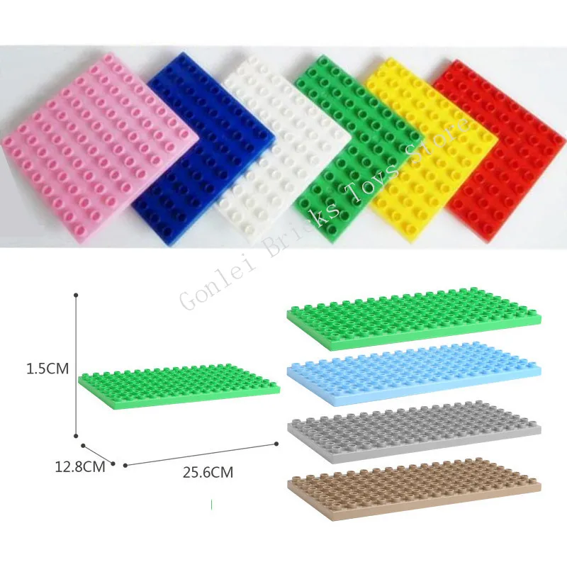 

Large Size Baseplate Big Base Plate 128 Dots Exlarge Brick Solid Plate Toys Big Size Particles For Children Gift